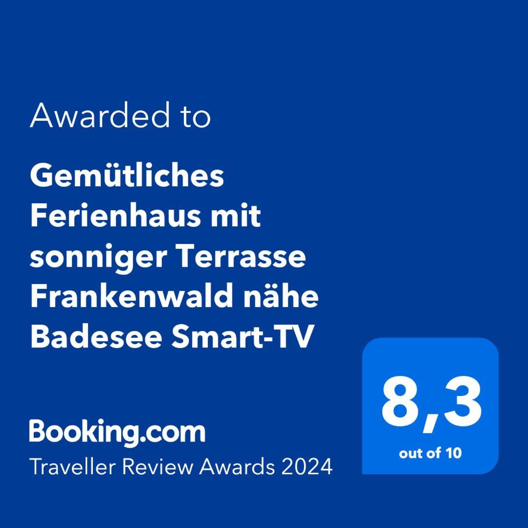 Gemuetliches Ferienhaus Mit Sonniger Terrasse Frankenwald Naehe Badesee Smart-Tv Lichtenberg  Exterior photo